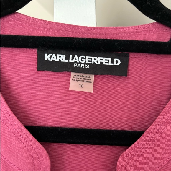 Karl Lagerfeld Asymmetric Shirtdress - Picture 8 of 9